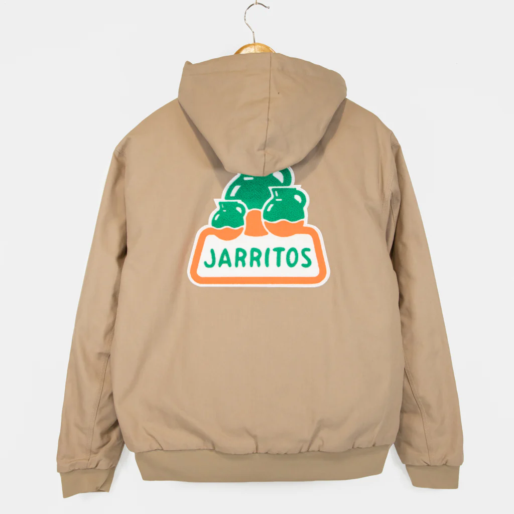 Nike SB - Jarritos Padded Hooded Zip Jacket - Khaki / Malachite / Malachite - Image 2