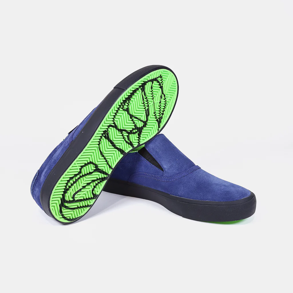 Nike SB - Leo Baker Verona Slip On Shoes - Blue Void / Black / Electric Green - Image 3