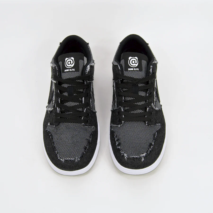 Nike SB - 'Medicom' Dunk Low Elite QS Shoes - Black / Black - White - Medium Grey - Image 5