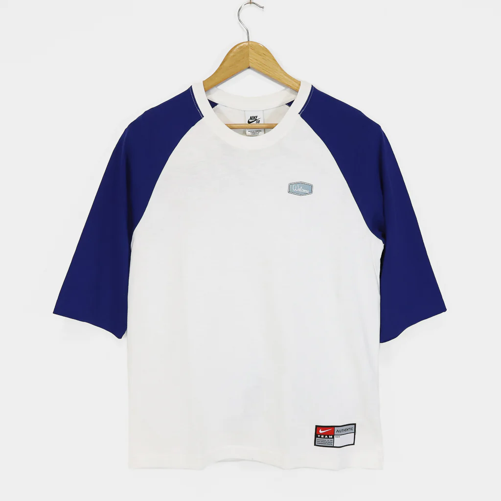 Nike SB - MLB Raglan T-Shirt - White / Deep Royal Blue