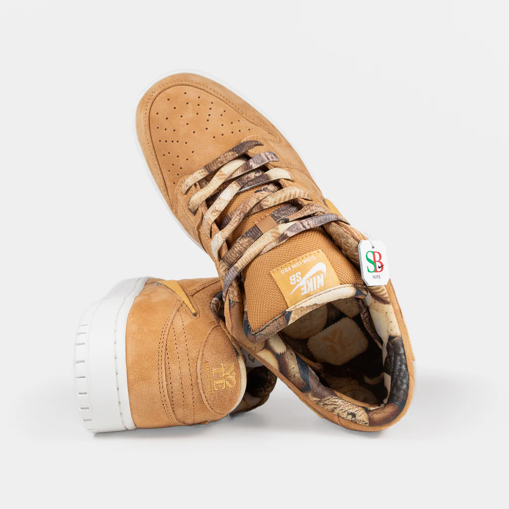 Nike SB - Note Dunk Low Pro Shoes - Flax / Honeycomb / Summit White - Image 4