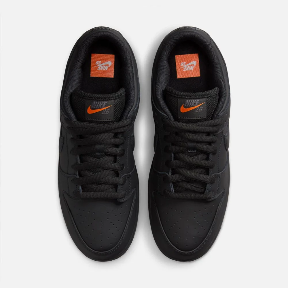 Nike SB - 'Orange Label' Dunk Low Pro Shoes - Black / Black - Black - Black - Image 4