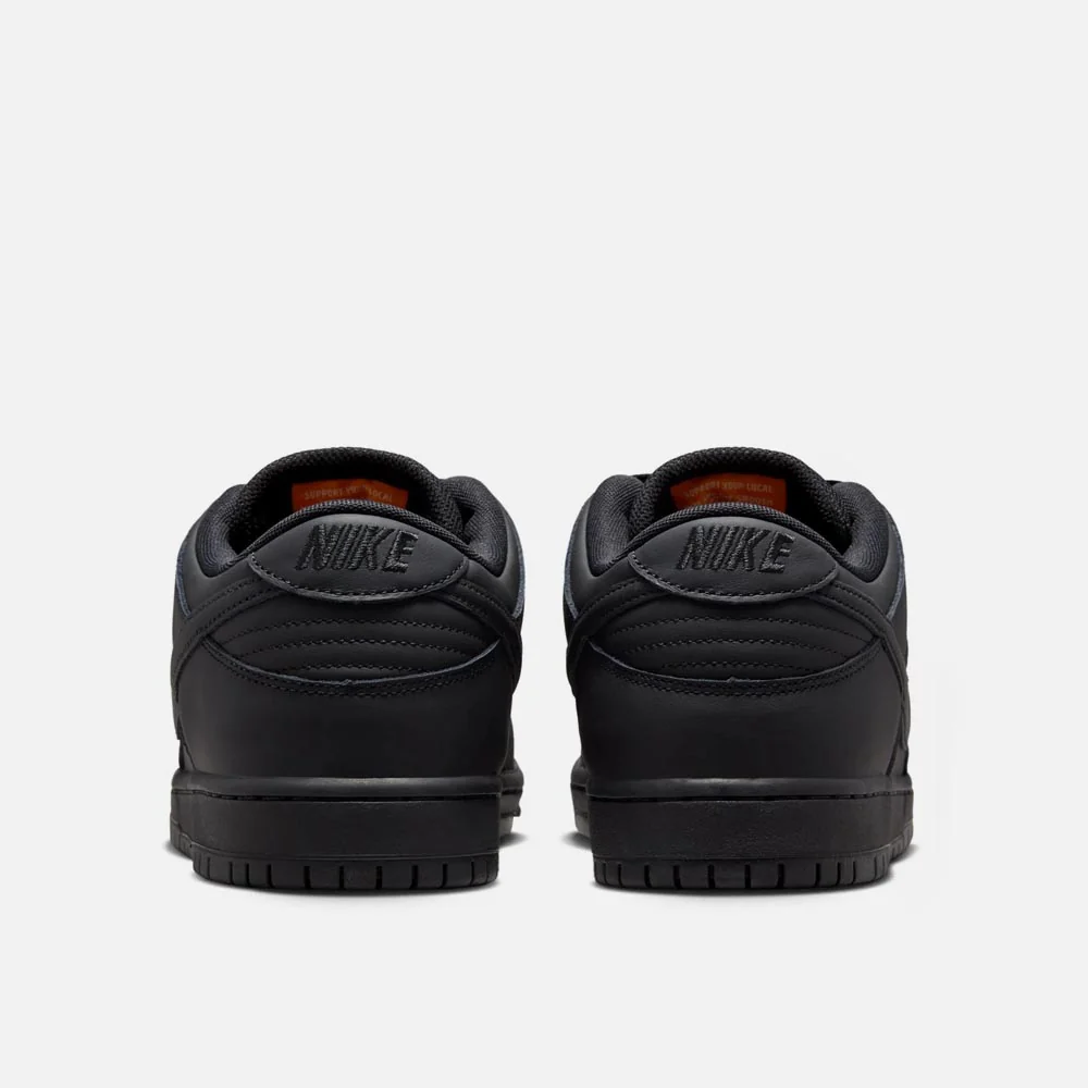 Nike SB - 'Orange Label' Dunk Low Pro Shoes - Black / Black - Black - Black - Image 5