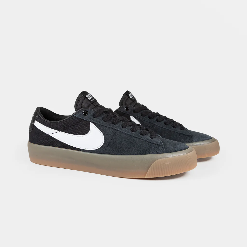Nike SB - GT Blazer Low Shoes - Black / White / Gum - Image 2