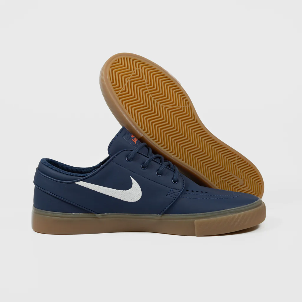 Nike SB - 'Orange Label' Stefan Janoski OG+ Shoes - Navy / White - Navy - Gum - Image 3