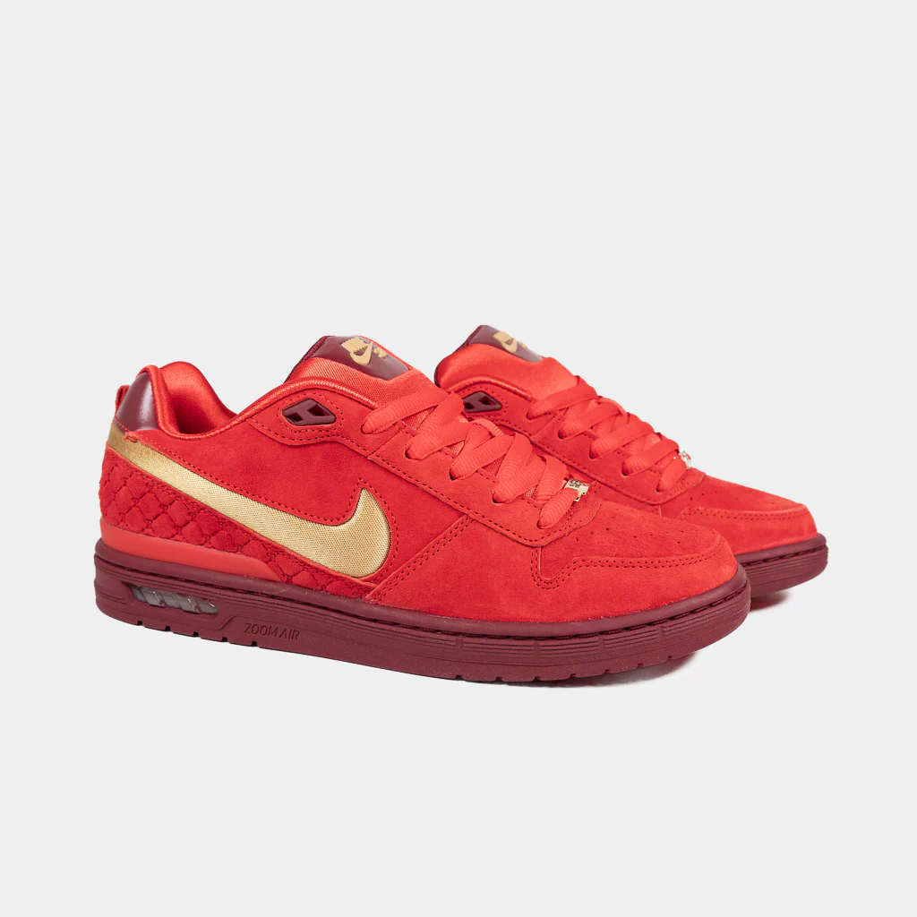 Nike SB - P-Rod 1 Paul Rodriguez 'All Star West' Shoes - Habanero Red / Club Gold - Image 2