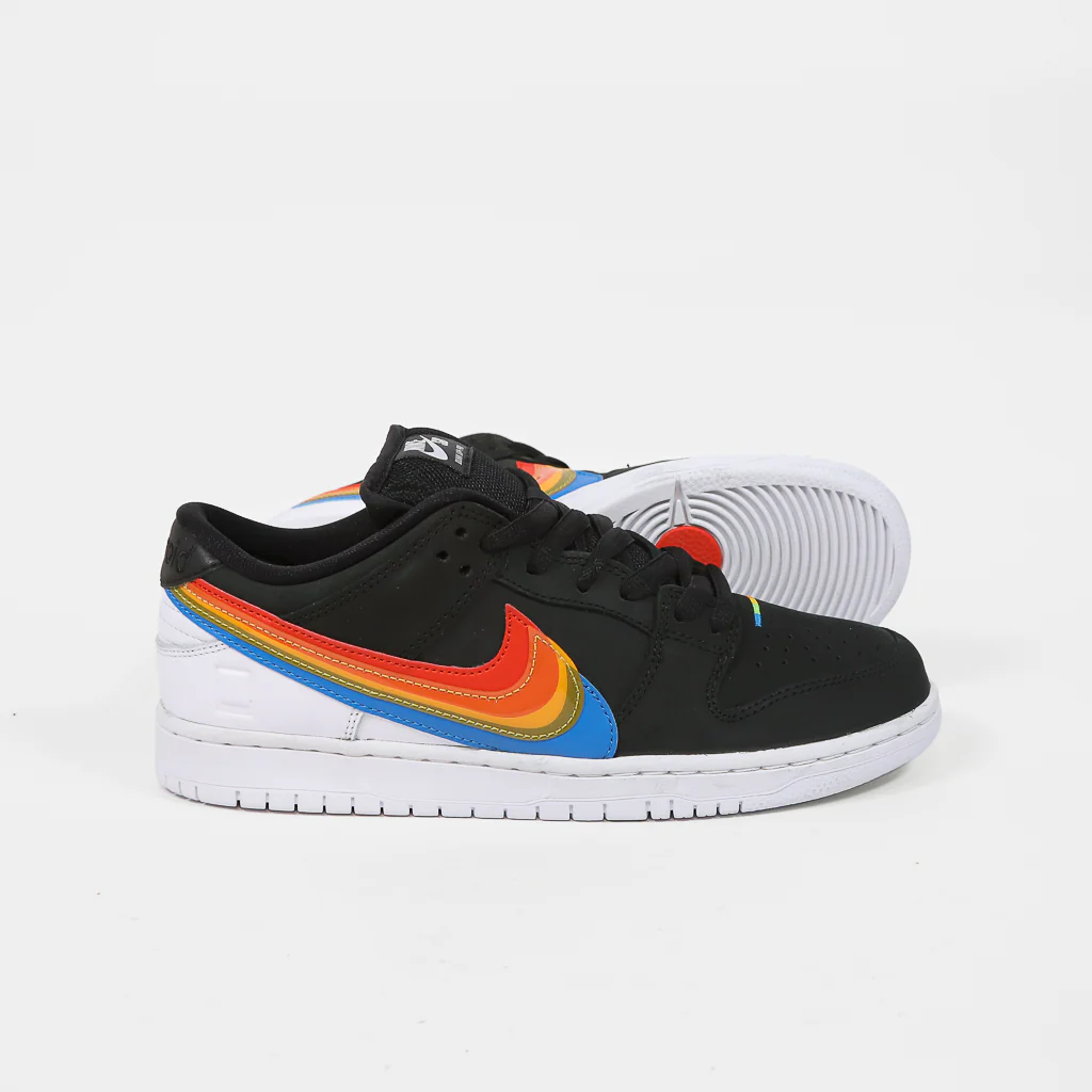 Nike SB - 'Polaroid' Dunk Low Pro Shoes (UK ONLY) - Black / White - Image 2