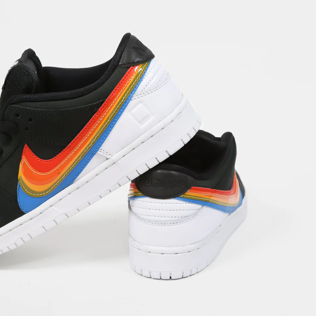 Nike SB - 'Polaroid' Dunk Low Pro Shoes (UK ONLY) - Black / White - Image 4