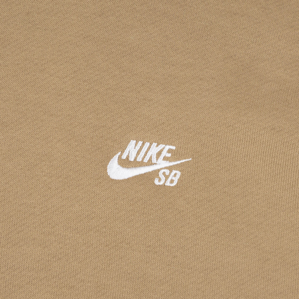 Nike SB - Essential Logo Pullover Hooded Sweatshirt - Parachute Beige / White - Image 2