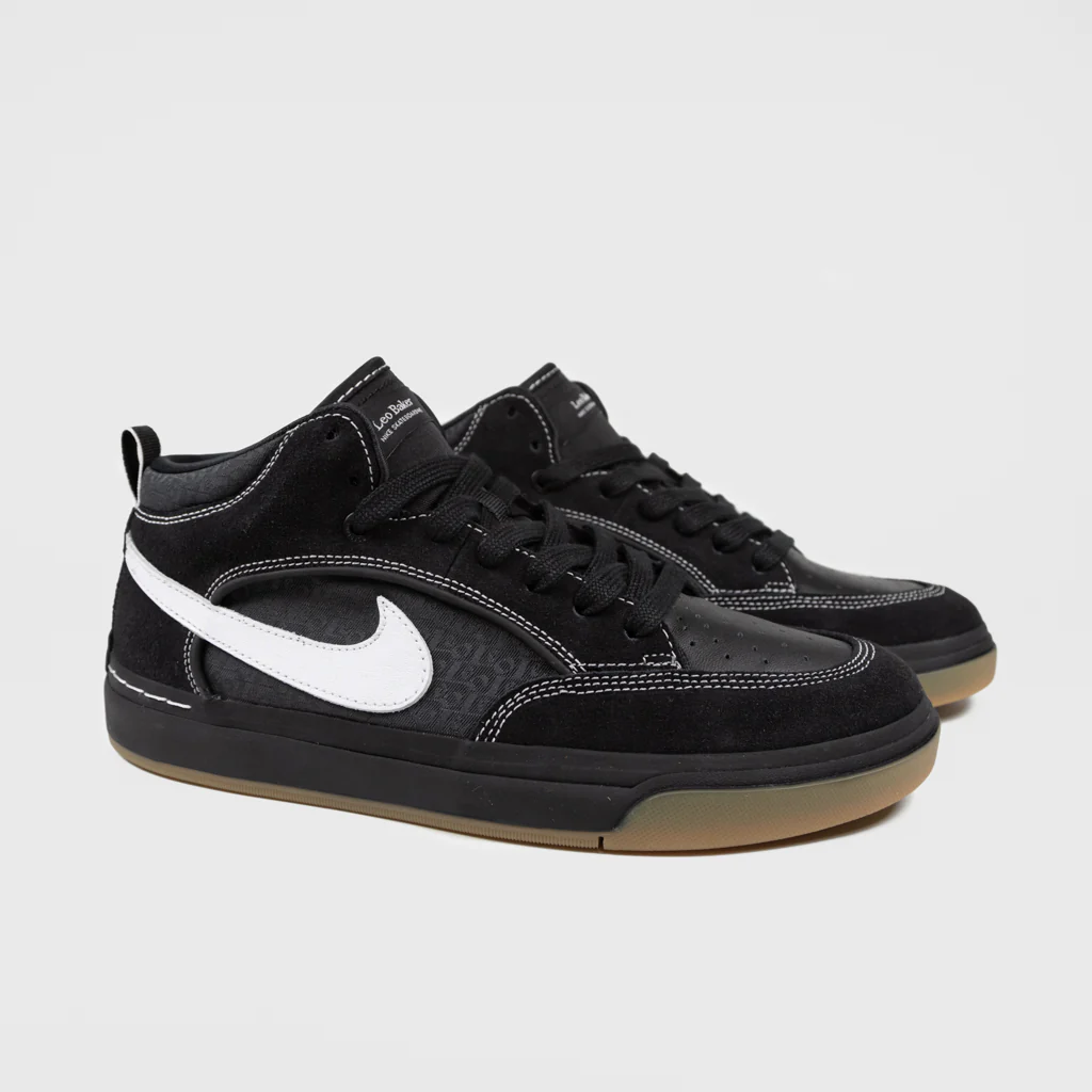 Nike SB - React Leo Baker Shoes - Black / White - Black - Image 2