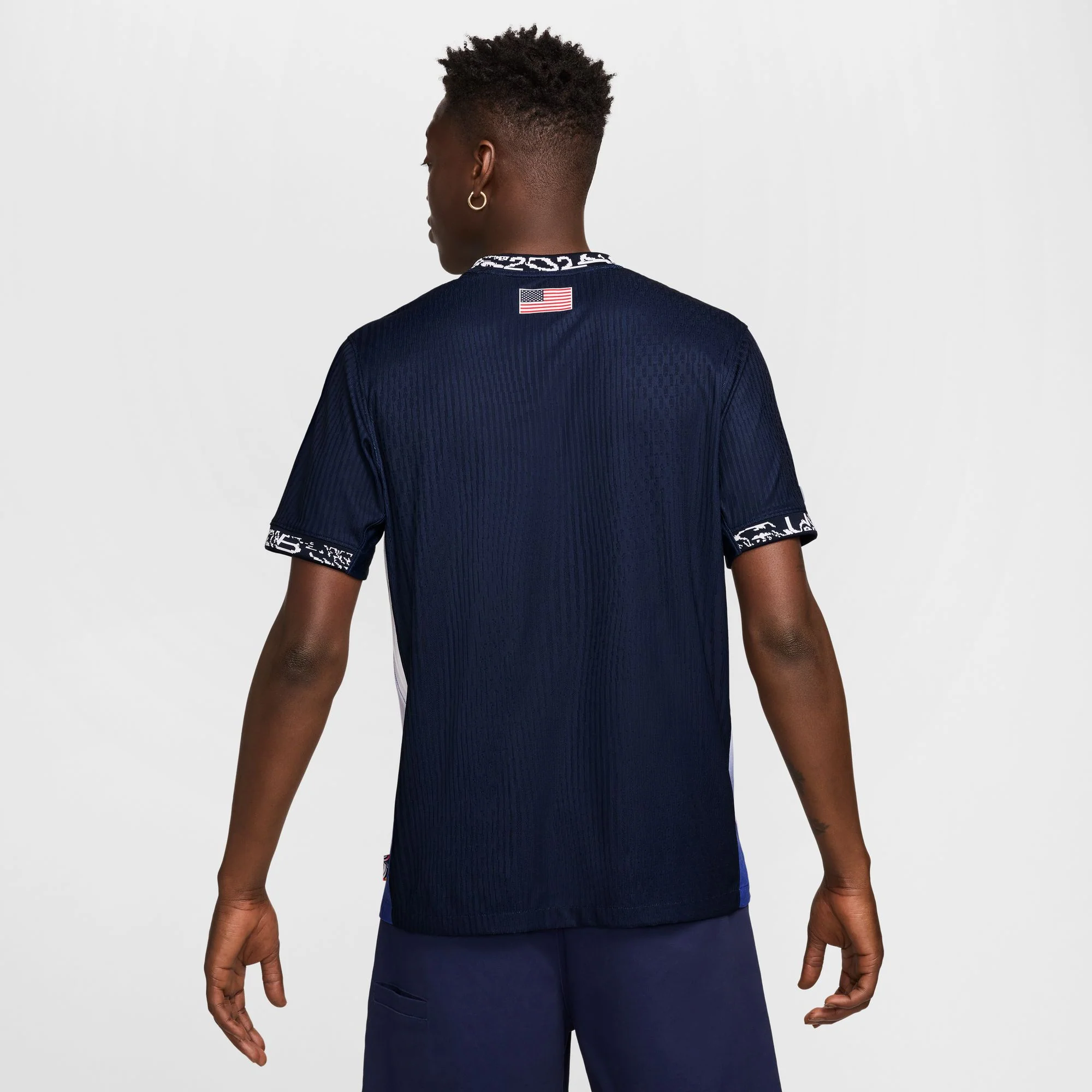 Nike SB - Team USA Olympic Short Sleeve Skate Jersey - Obsidian / Bright Crimson / White - Image 2