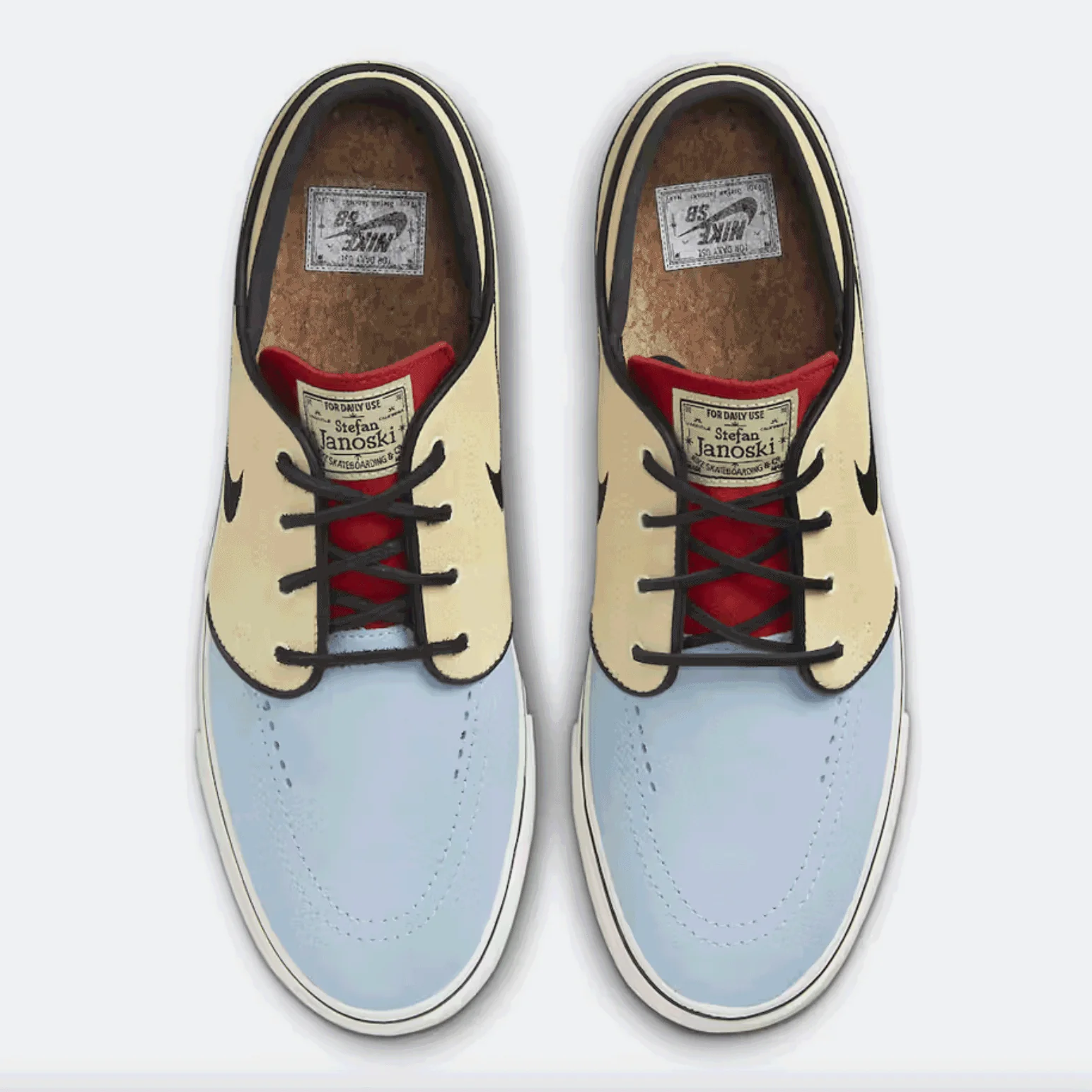 Nike SB - Stefan Janoski OG+ Shoes - Alabaster / Alabaster - Chile Red - Image 3
