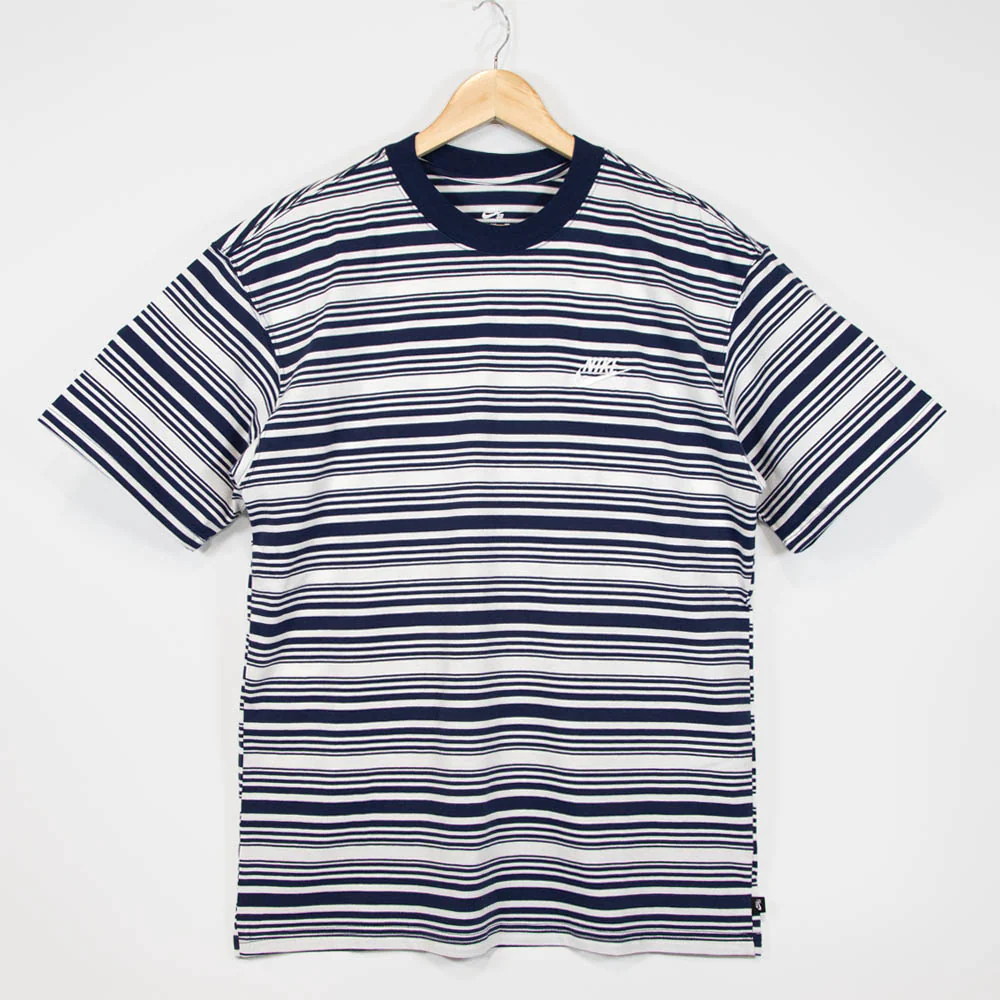 Nike SB - Striped T-Shirt - Midnight Navy