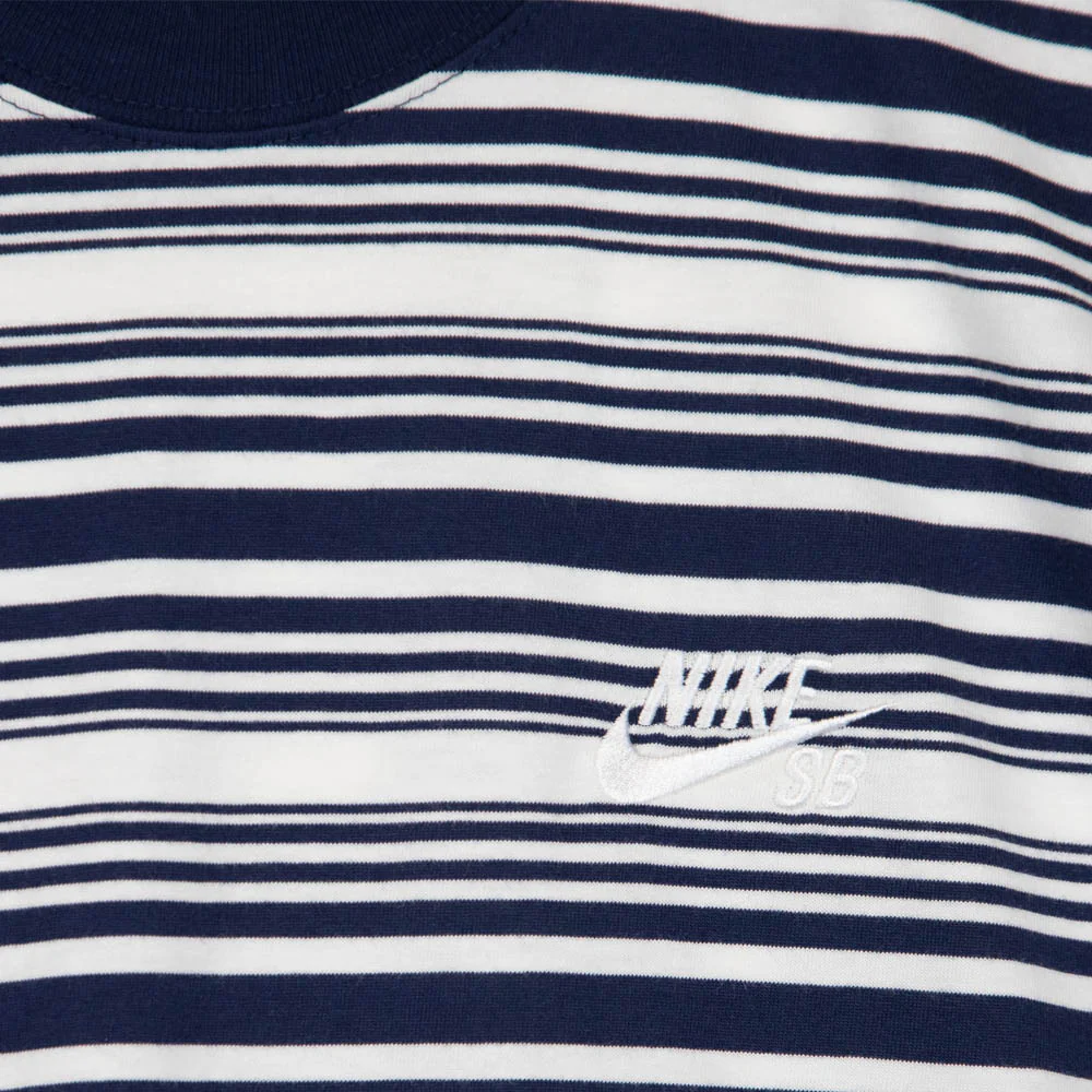 Nike SB - Striped T-Shirt - Midnight Navy - Image 2