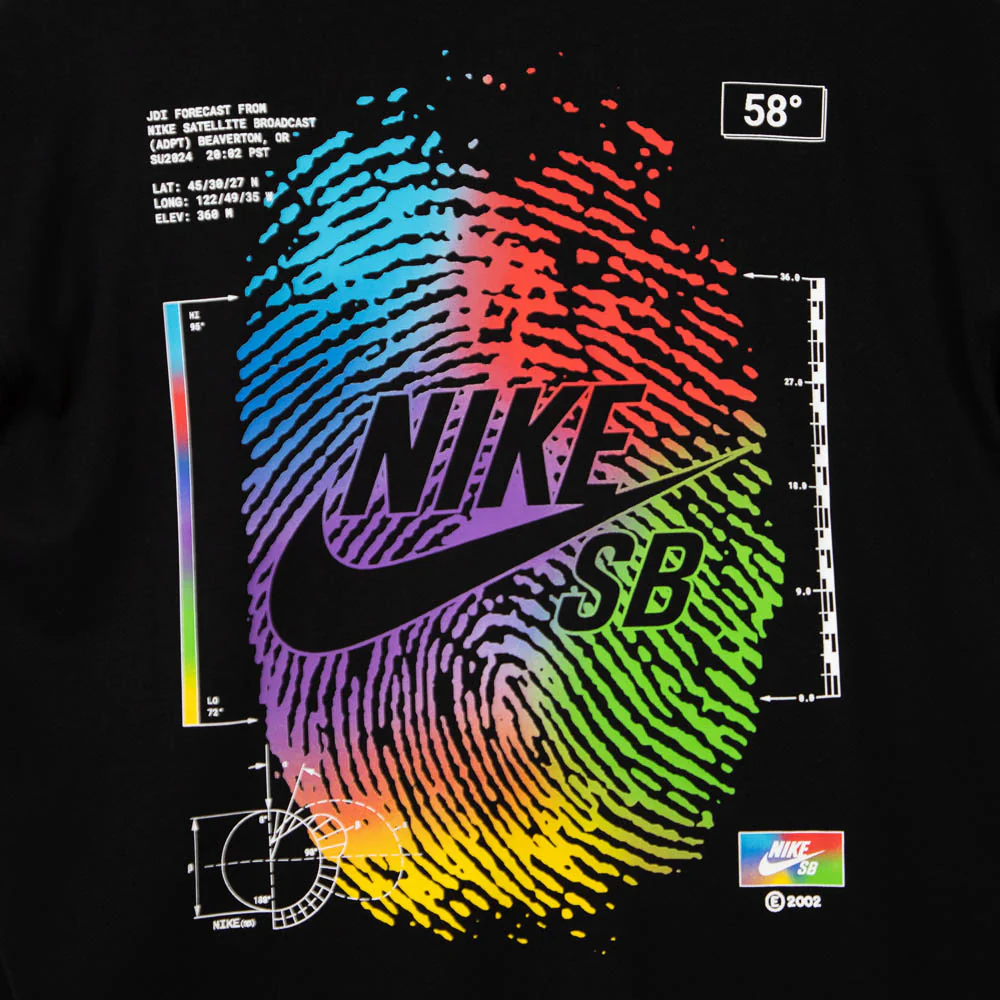 Nike SB - Thumbprint T-Shirt - Black - Image 3