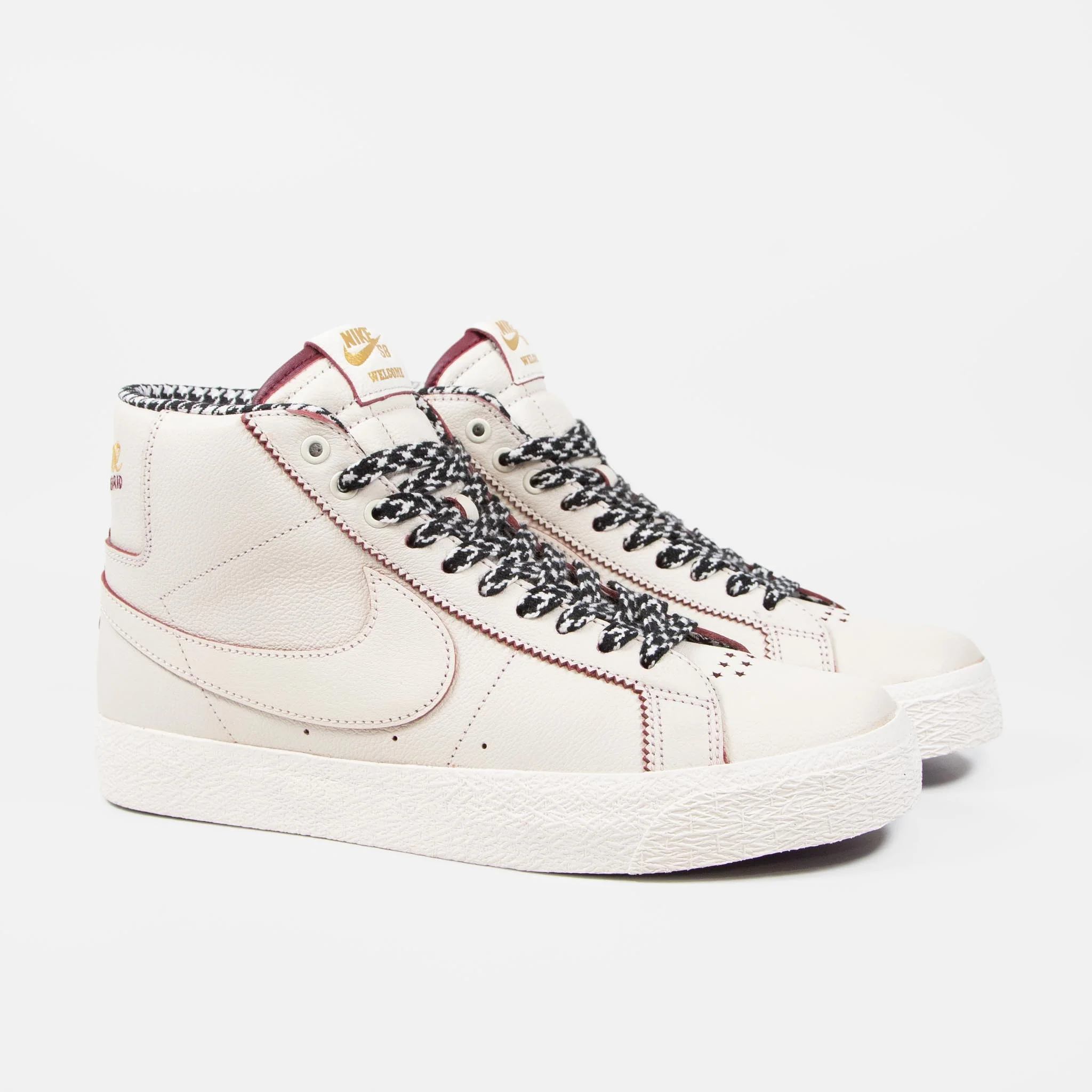 Nike SB - Welcome Madrid Blazer Mid Shoes - Sail / Dark Beetroot / White - Image 2