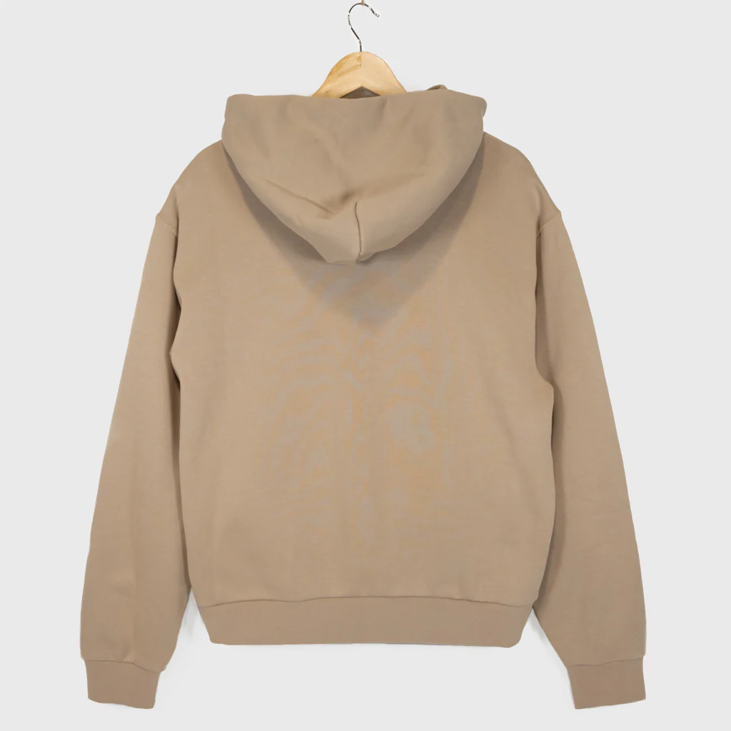 Nike SB - Zip Hooded Sweatshirt - Khaki / White - Image 2