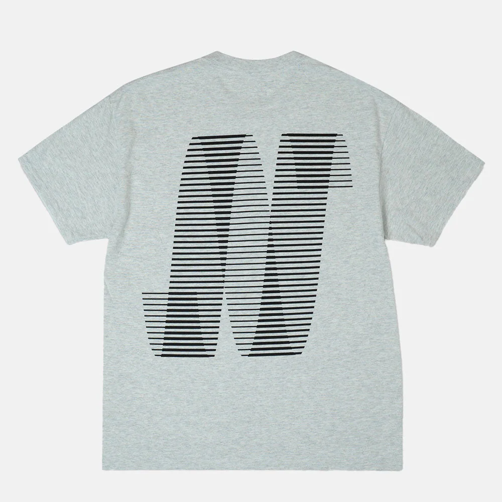North Skate Mag - N Logo T-Shirt - Ash / Black