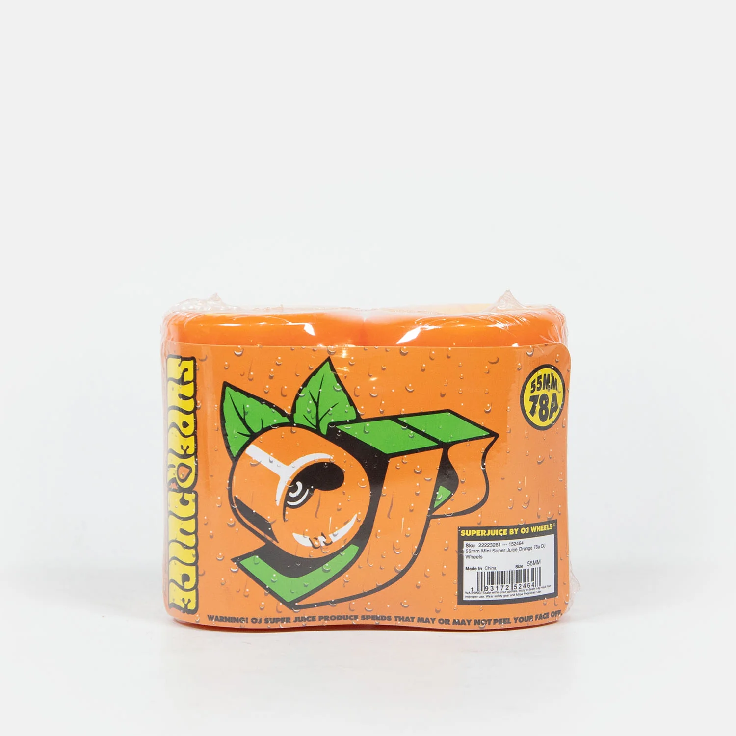 OJ Wheels - 55mm (78a) Mini Super Juice Skateboard Wheels - Orange - Image 2