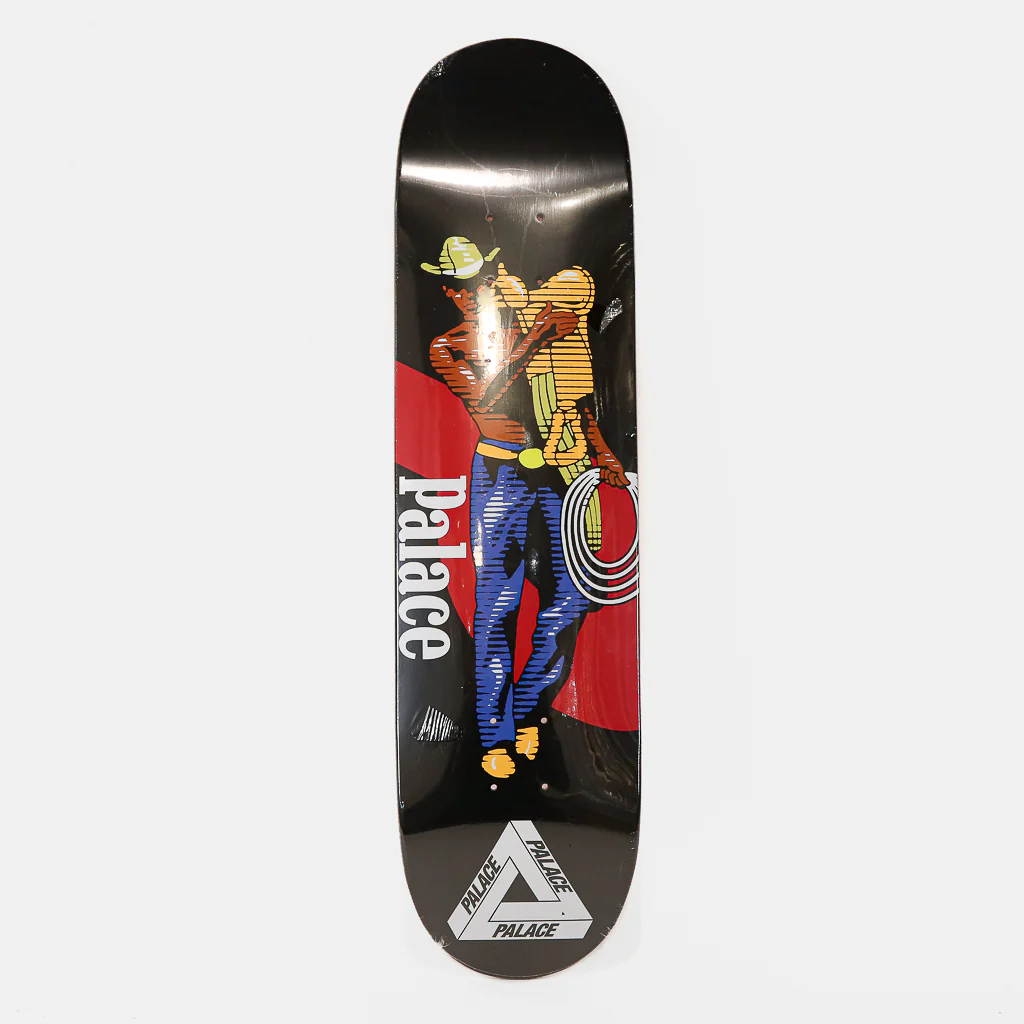 Palace Skateboards - 8.0" Cowboy Skateboard Deck - Black