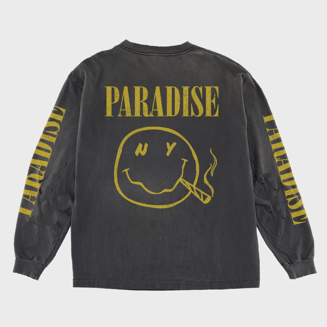 Paradise NYC - Nirvana Longsleeve T-Shirt - Black - Image 2