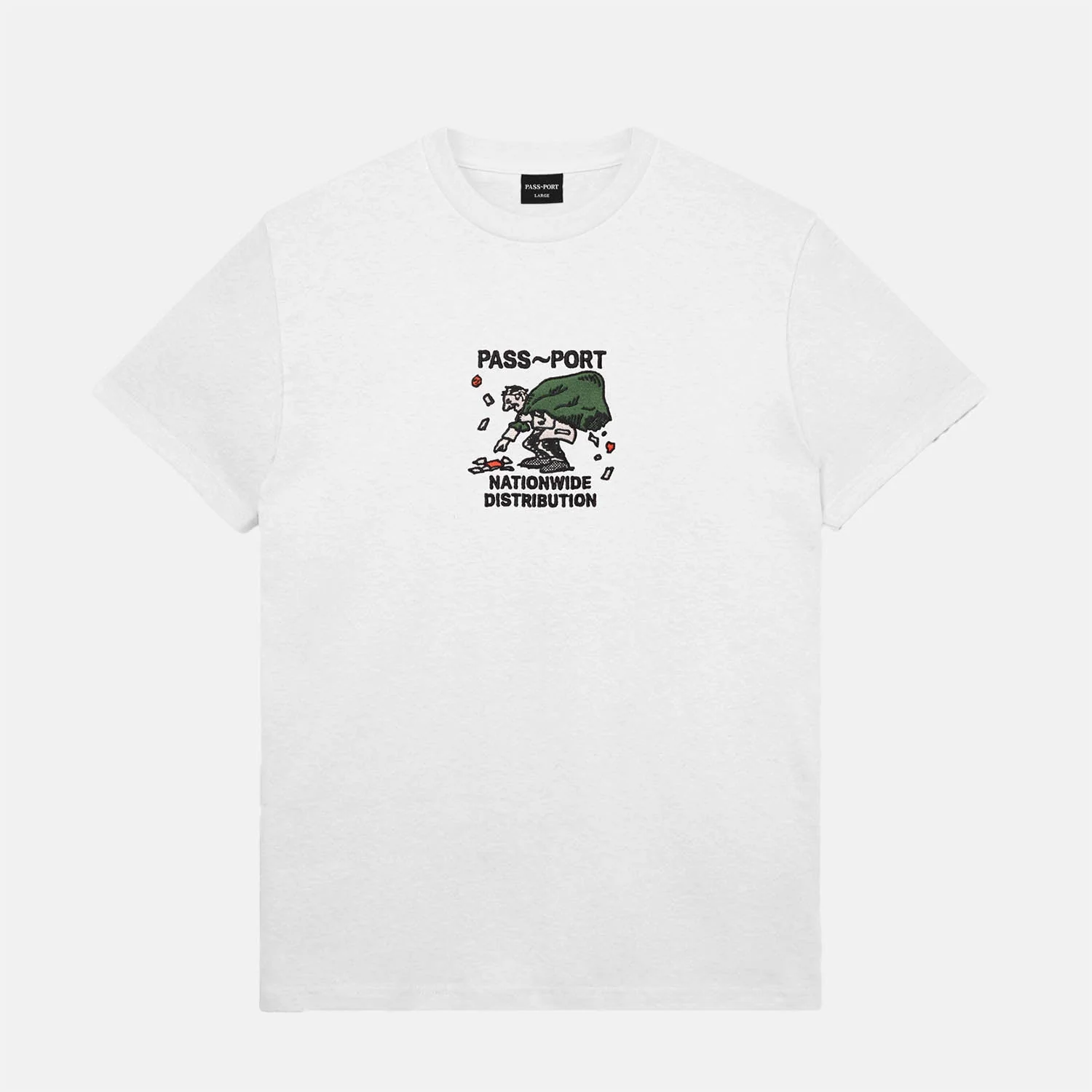 Pass Port Skateboards - Distribution T-Shirt - White