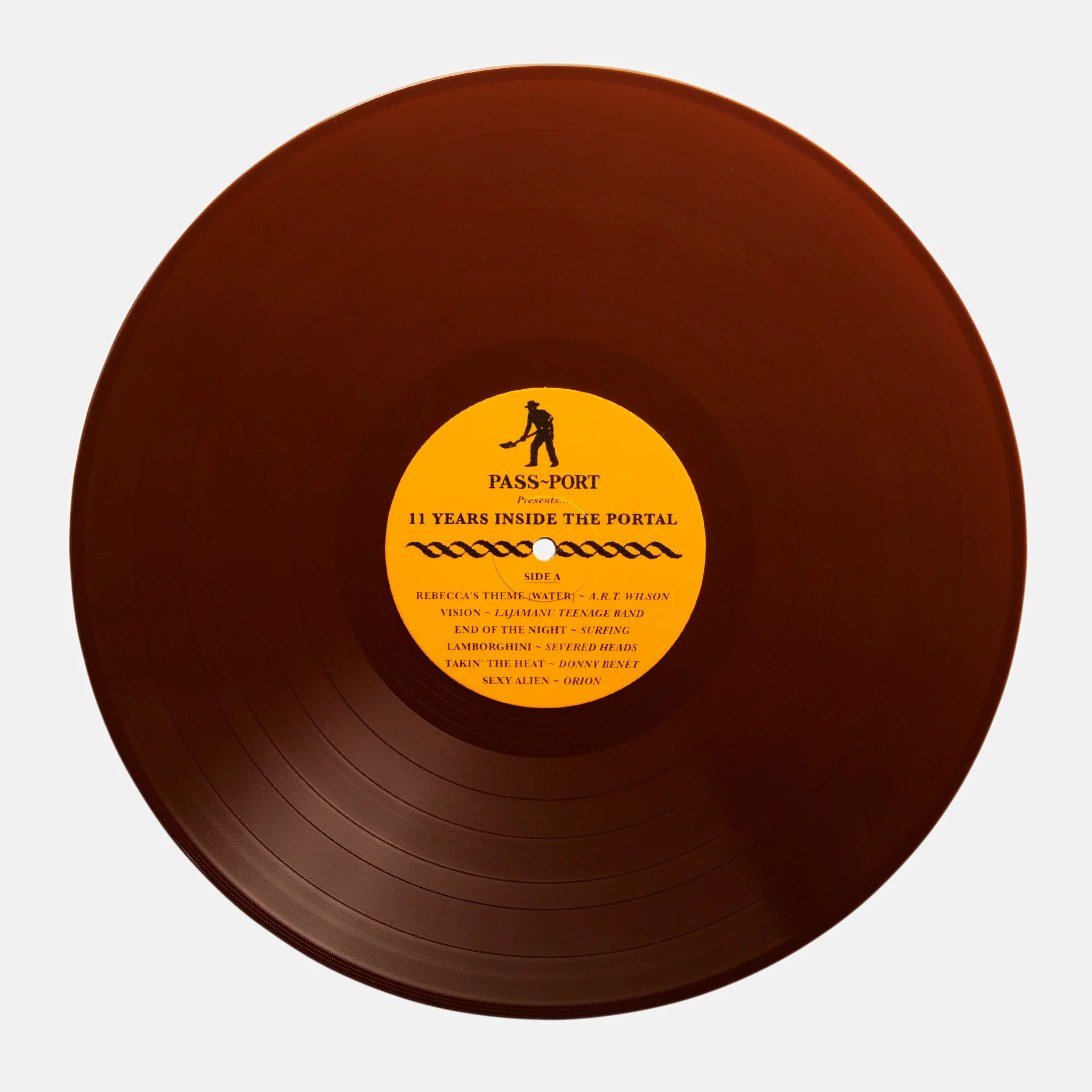 Pass Port Skateboards - 11 Year Vinyl Record - Gold / Black - Image 3