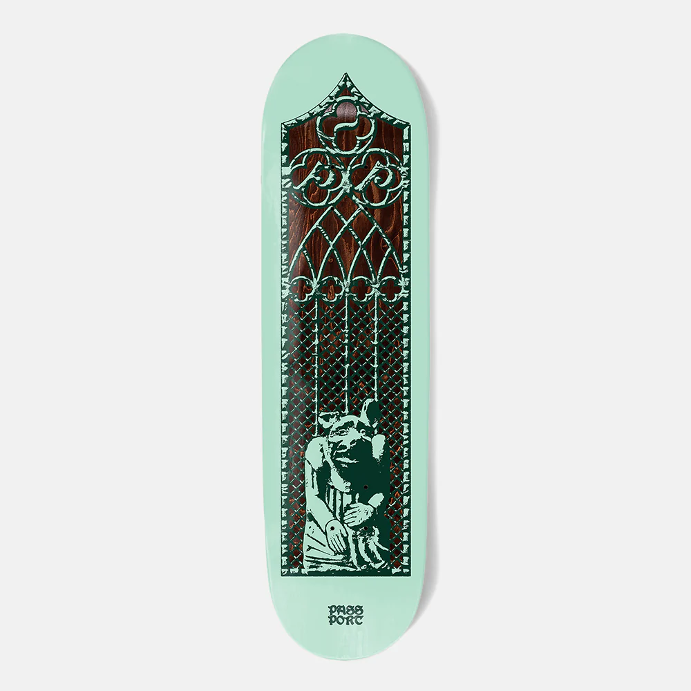 Pass Port Skateboards - 8.125" Dogged Gargoyle Skateboard Deck - Teal