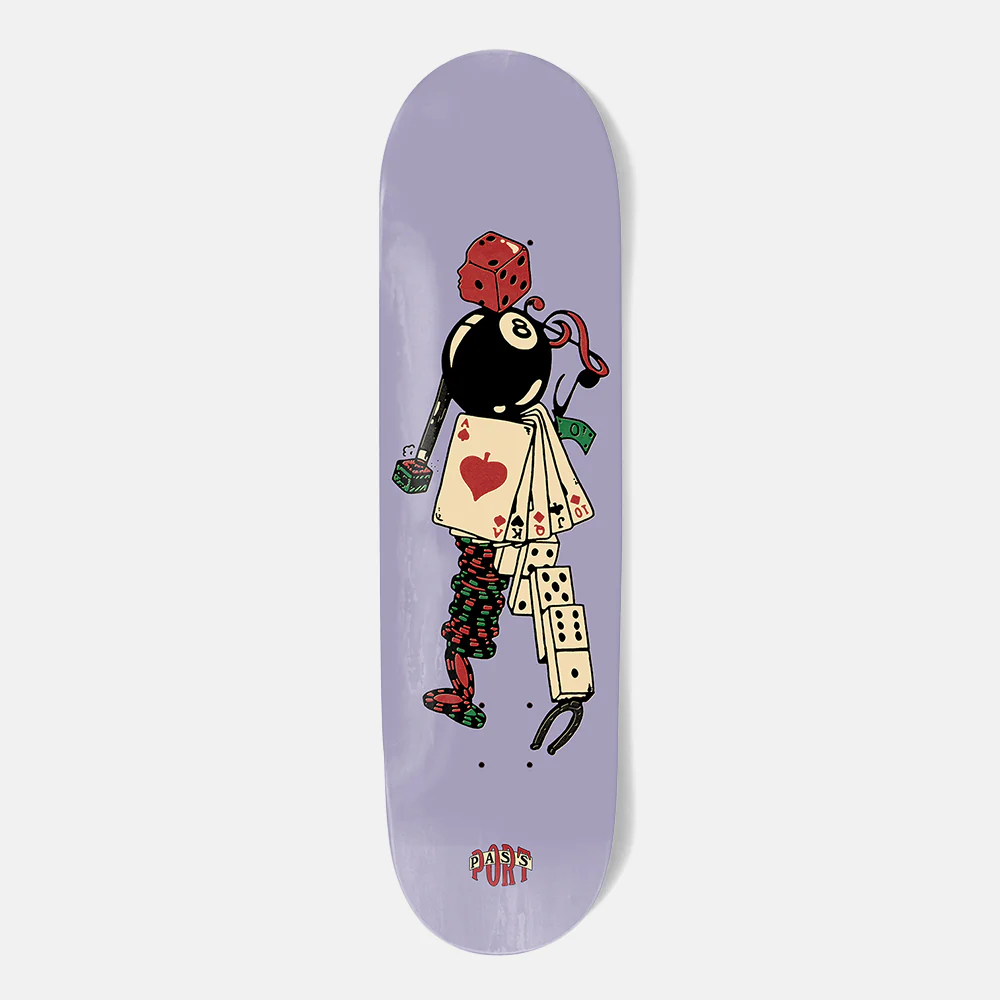 Pass Port Skateboards - 8.25" Parlor Games Assorted Friends Skateboard Deck