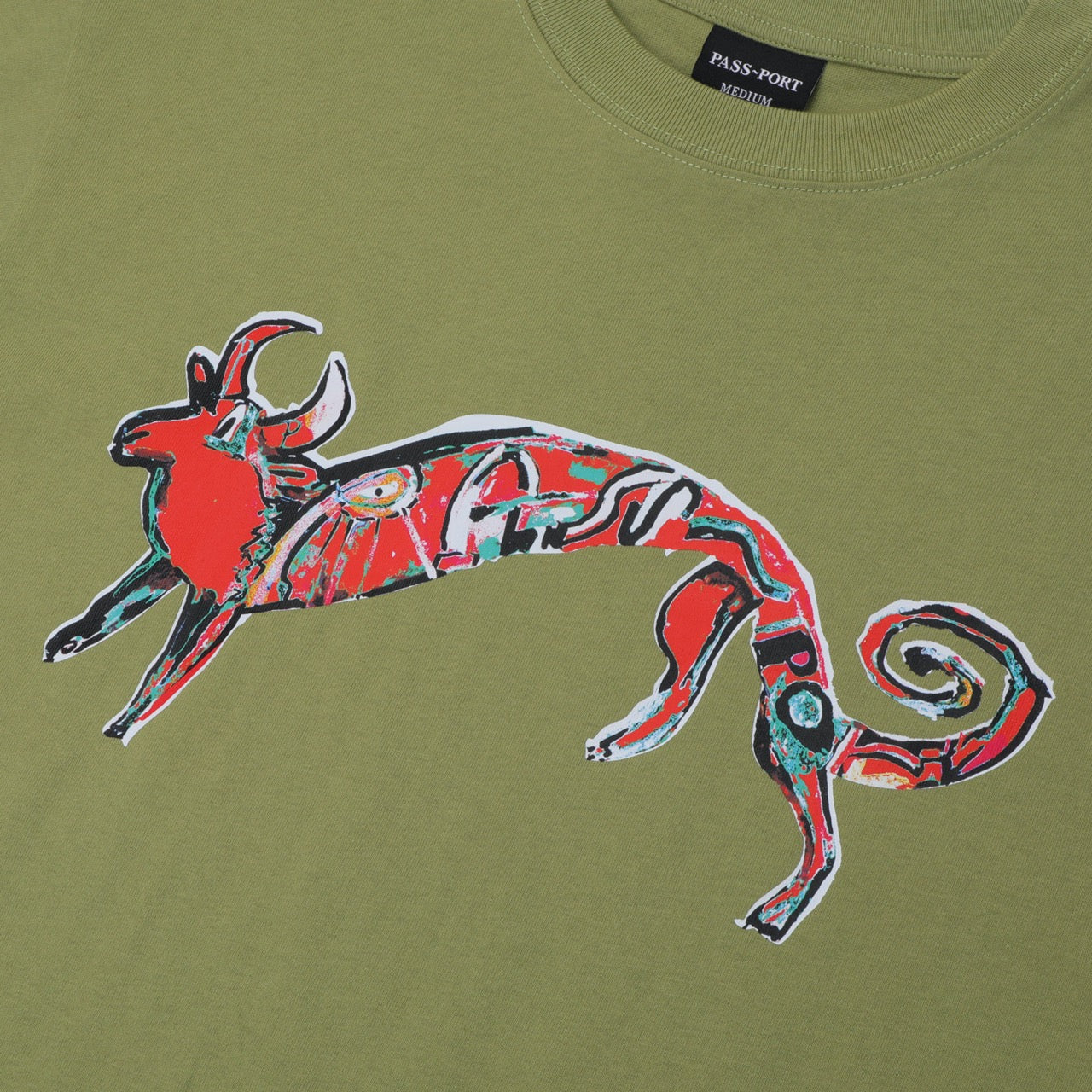 Pass Port Skateboards - Bull T-Shirt - Pistachio - Image 2