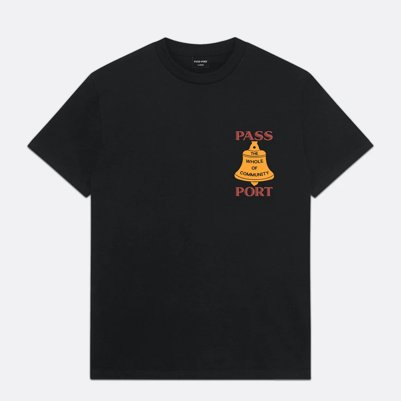 Pass Port Skateboards - Communal Bell T-Shirt - Black - Image 2