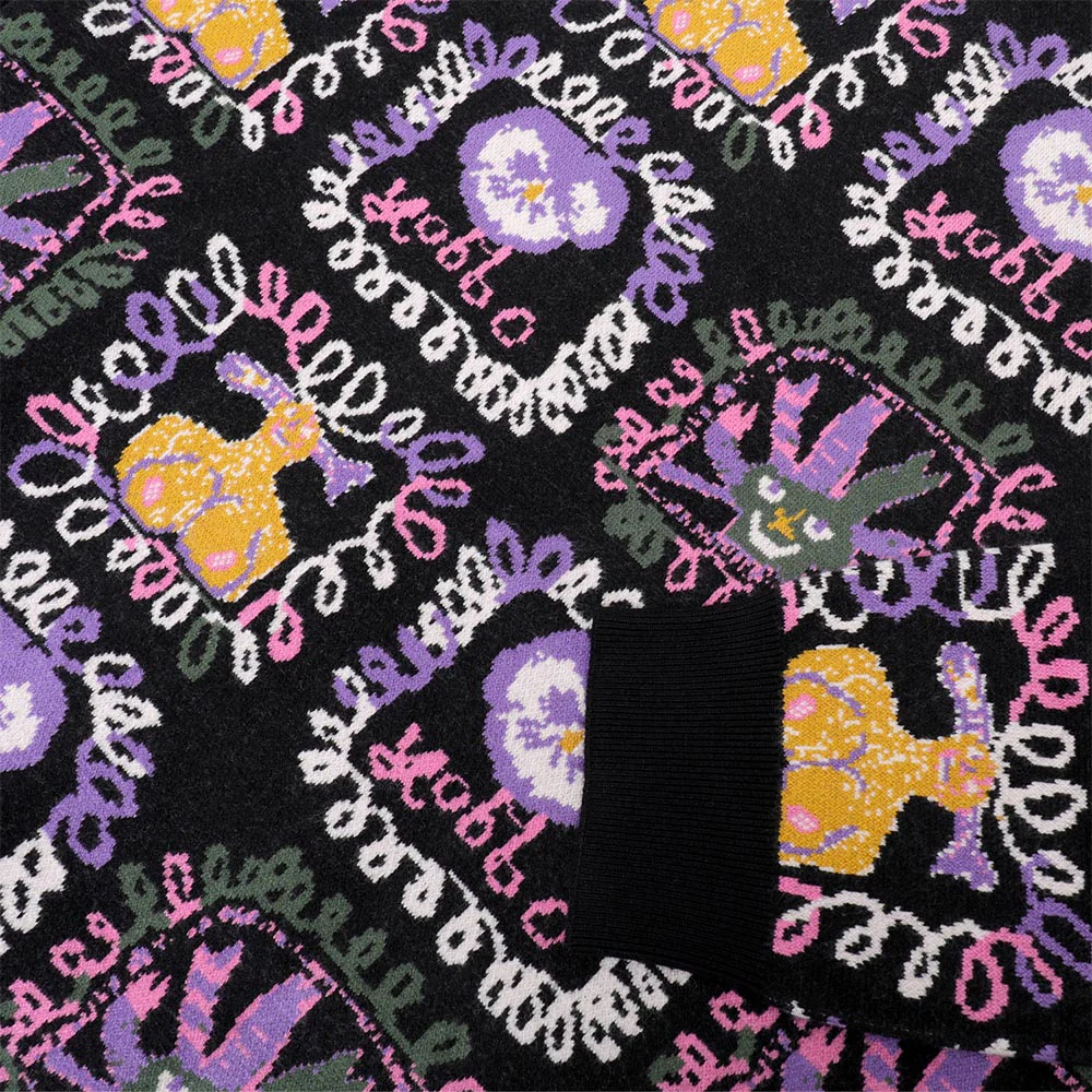 Pass Port Skateboards - Yobbo Knitted Jumper - Black - Image 2