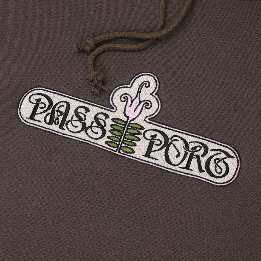 Pass Port Skateboards - Gardenia Pullover Hooded Sweatshirt - Bark - Image 2