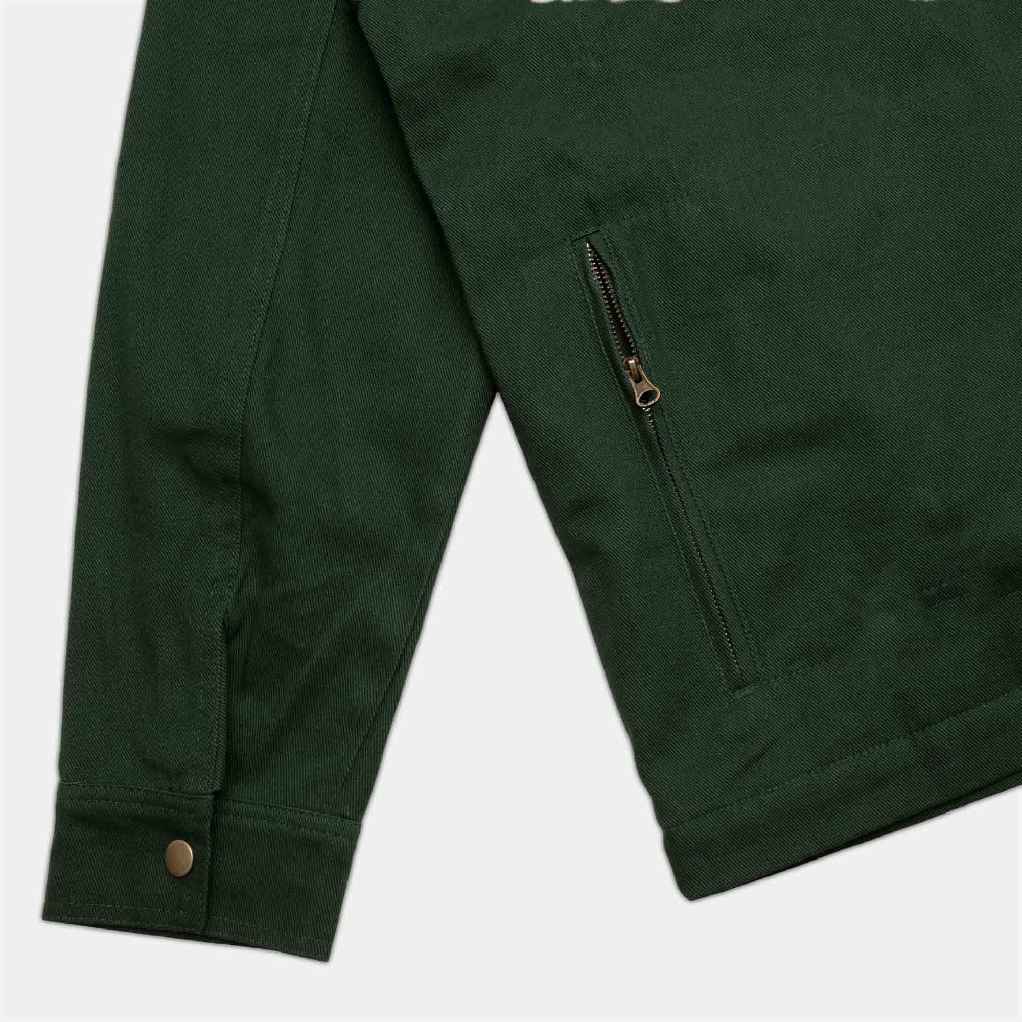 Pass Port Skateboards - Invasive Logo Yard Jacket - Forest Green - Image 3