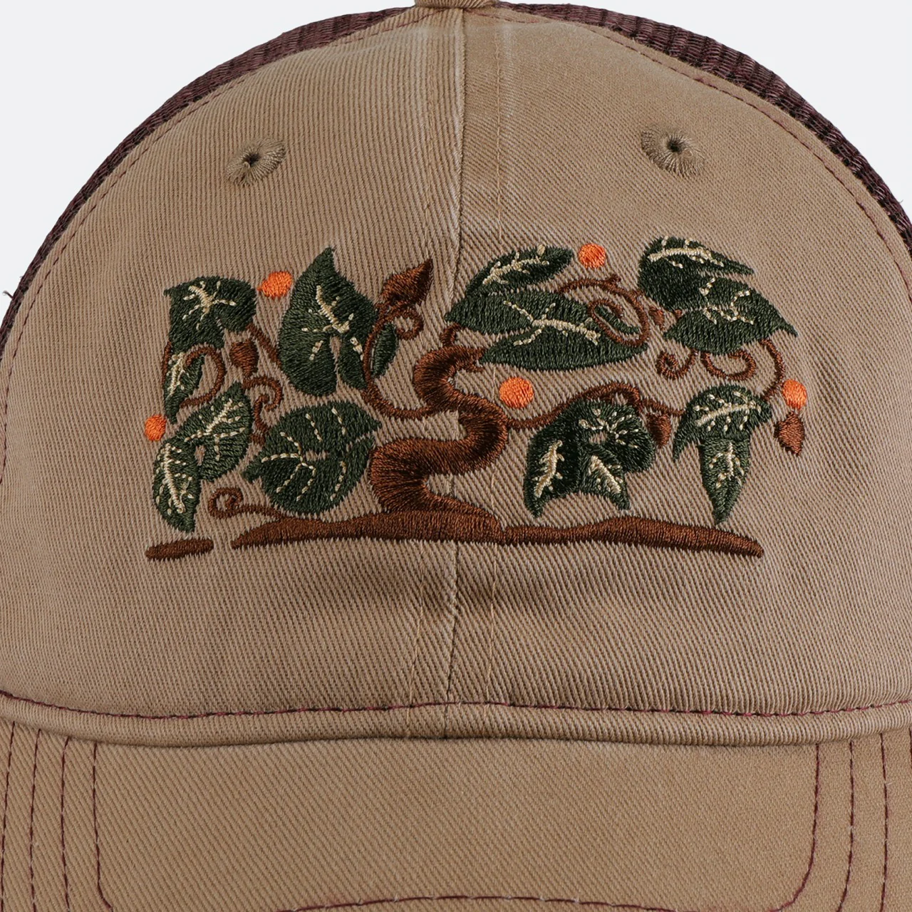 Pass Port Skateboards - Orchard Leagues Trucker Cap - Sand - Image 2