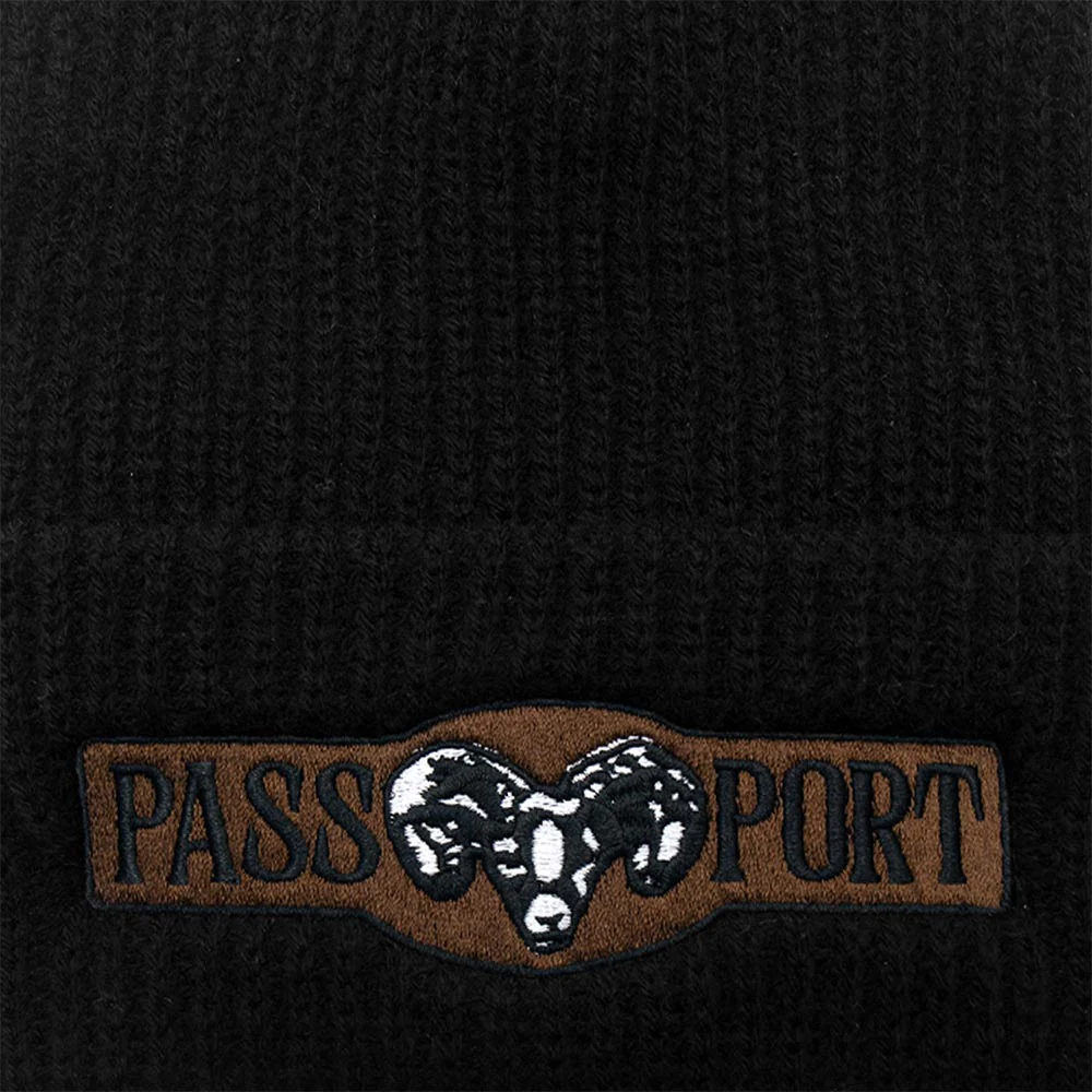Pass Port Skateboards - Ram Beanie - Black - Image 2