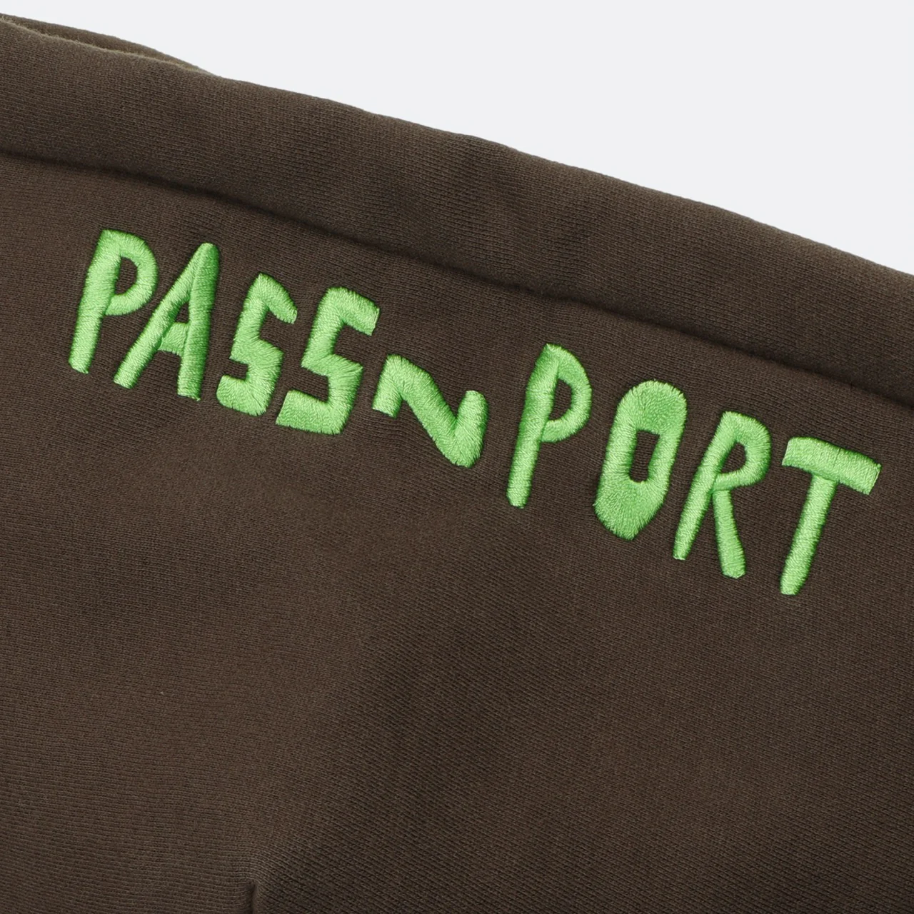 Pass Port Skateboards - Scissorcraft Zip Hooded Sweatshirt - Bark - Image 4