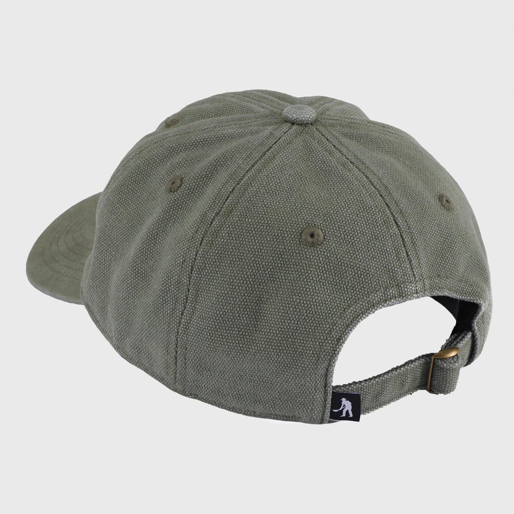 Pass Port Skateboards - Solid Leagues Cap - Washed Dark Military - Image 2