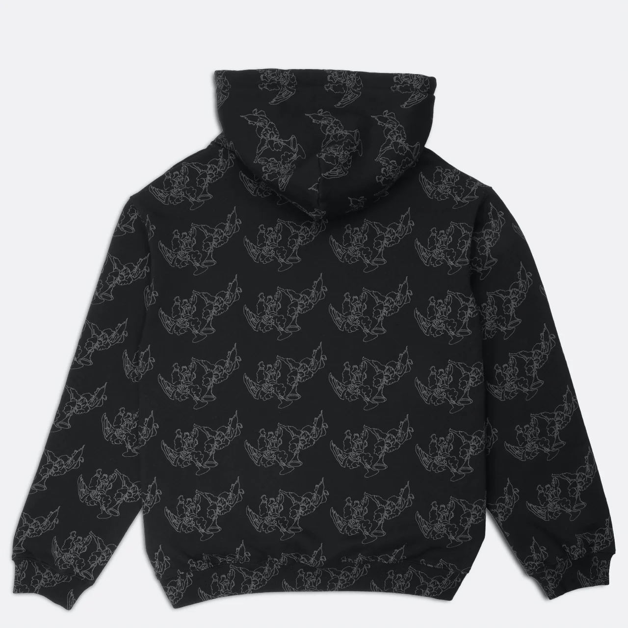 Pass Port Skateboards - Trumpets Zip Hooded Sweatshirt - Black - Image 2