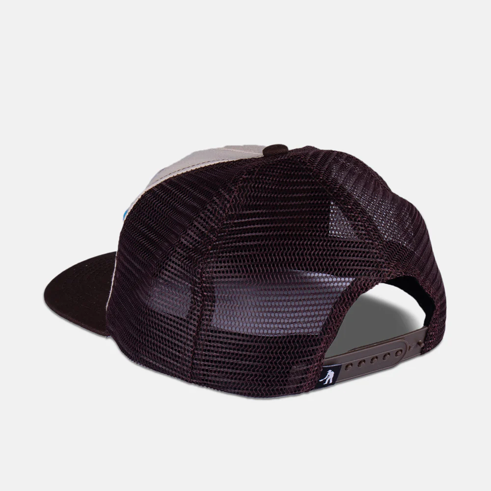 Pass Port Skateboards - Water Restrictions Workers Trucker Cap - Choc / Off White - Image 2