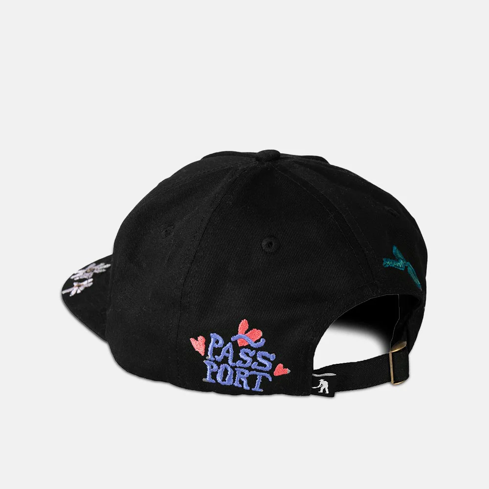 Pass Port Skateboards - Yobbo Workers Cap - Black - Image 2