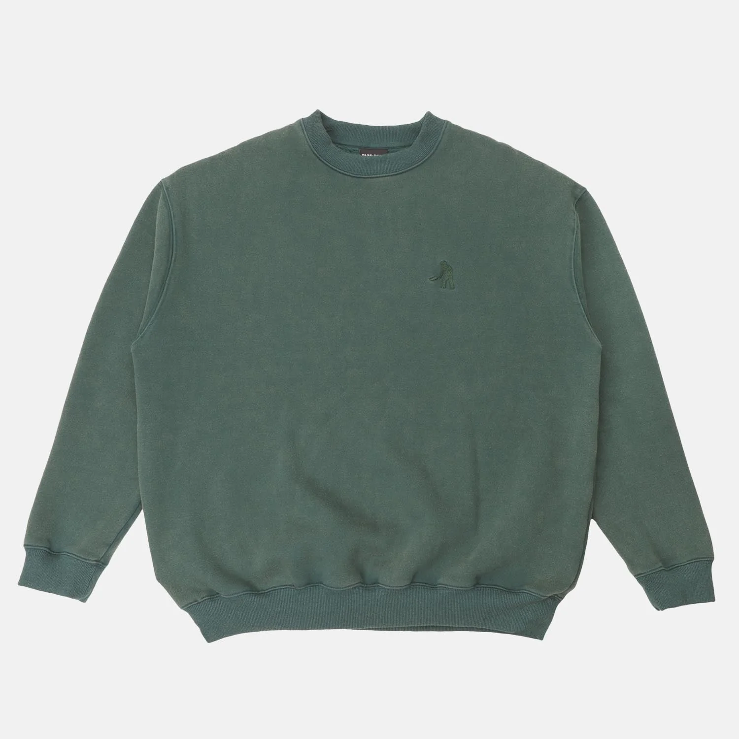 Pass Port Skateboards - Solid Workers Sweatshirt - Washed Forest Green