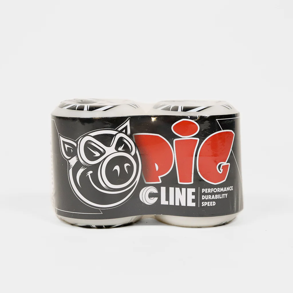 Pig Wheels - 55mm (101a) Pig Head Natural C-Line Skateboard Wheels - Image 2