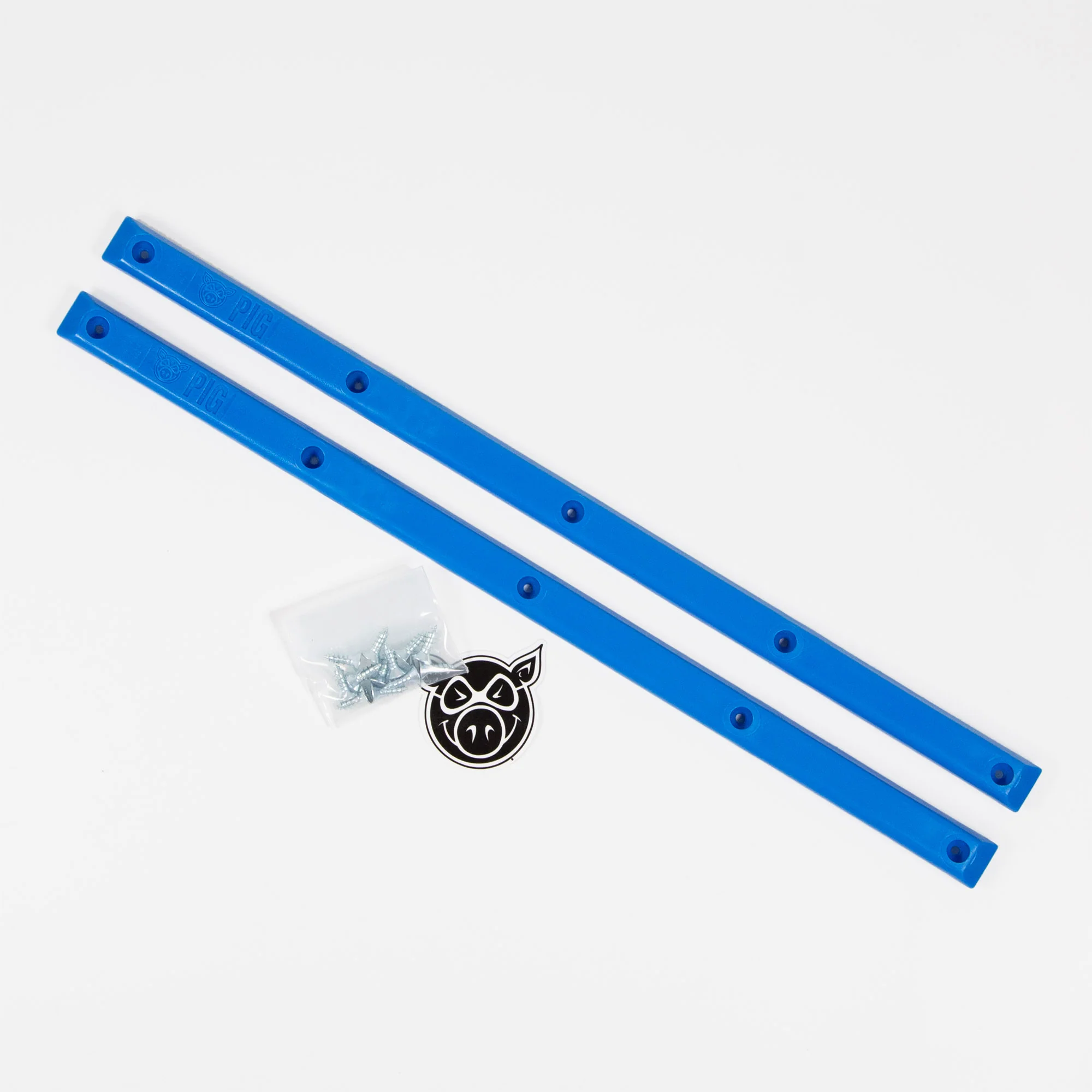 Pig Wheels - Pig Skateboard Rails - Blue