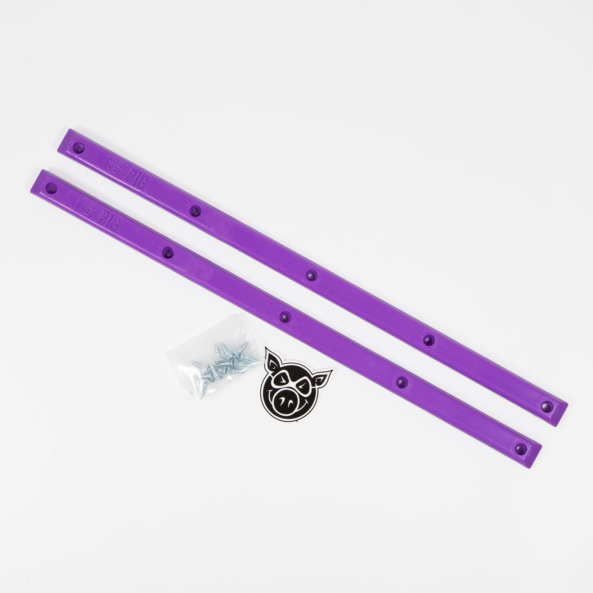 Pig Wheels - Pig Skateboard Rails - Purple