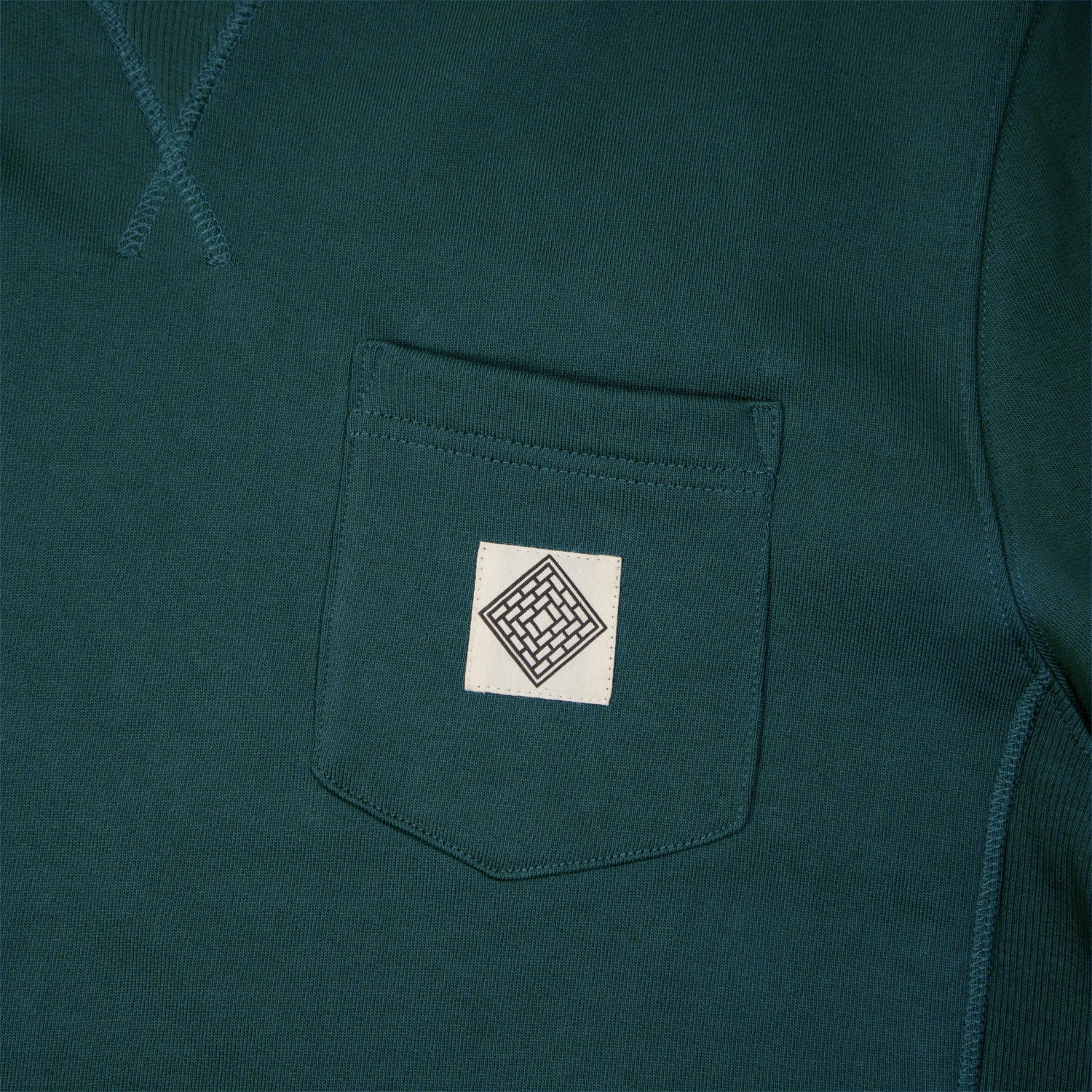 The National Skateboard Co. - POCKET CREWNECK SWEATSHIRT - EPSOM GREEN - Image 2