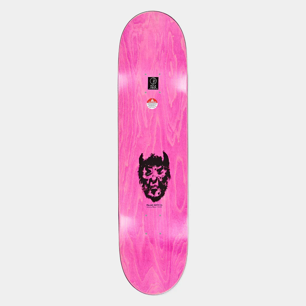 Polar Skate Co. - 8.125" Shin Sanbongi Cow And Devil Skateboard Deck - White - Image 2