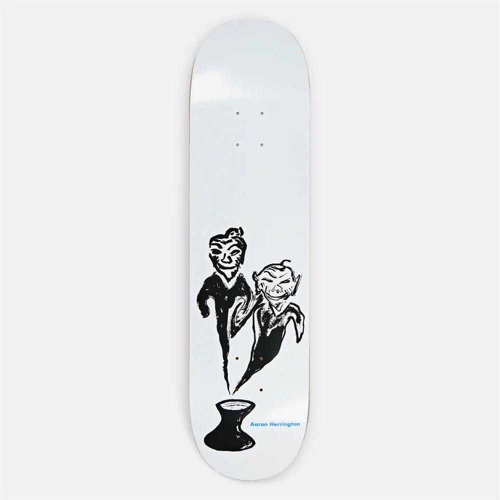 Polar Skate Co. - 8.25" Aaron Herrington Pot Demons Skateboard Deck - White