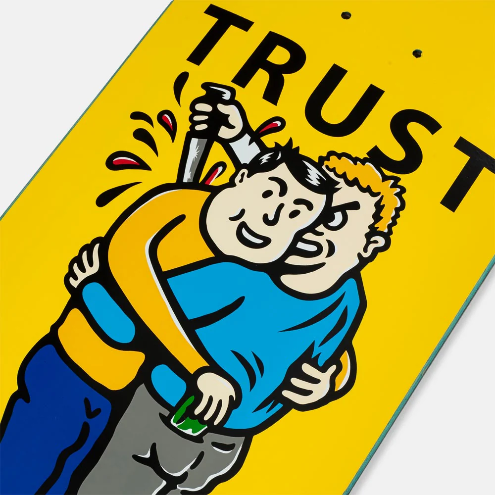 Polar Skate Co. - 8.375" Oskar Rozenberg Trust Skateboard Deck (Yellow) - Image 2