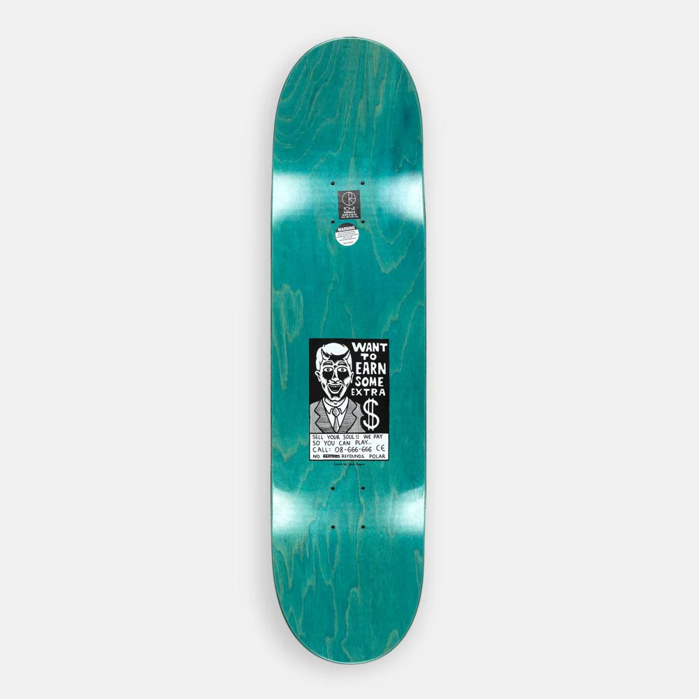 Polar Skate Co. - 8.375" Oskar Rozenberg Trust Skateboard Deck (Yellow) - Image 3